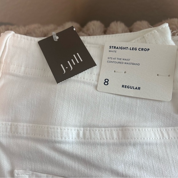 J Jill Fringe Hem White Jeans NWT - Picture 6 of 9